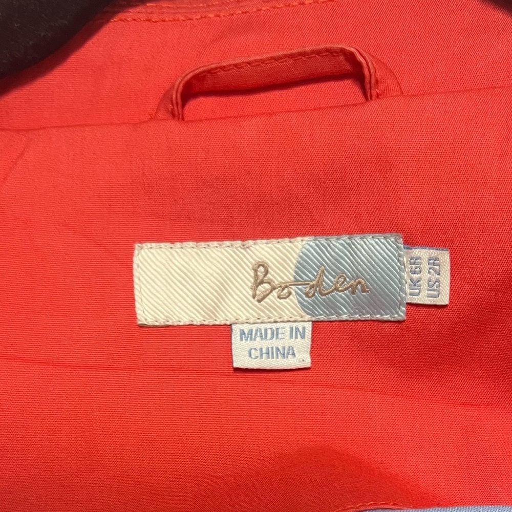 New Boden Rainy Day MAC Soft pinky Red Sz 2 - Picture 6 of 6